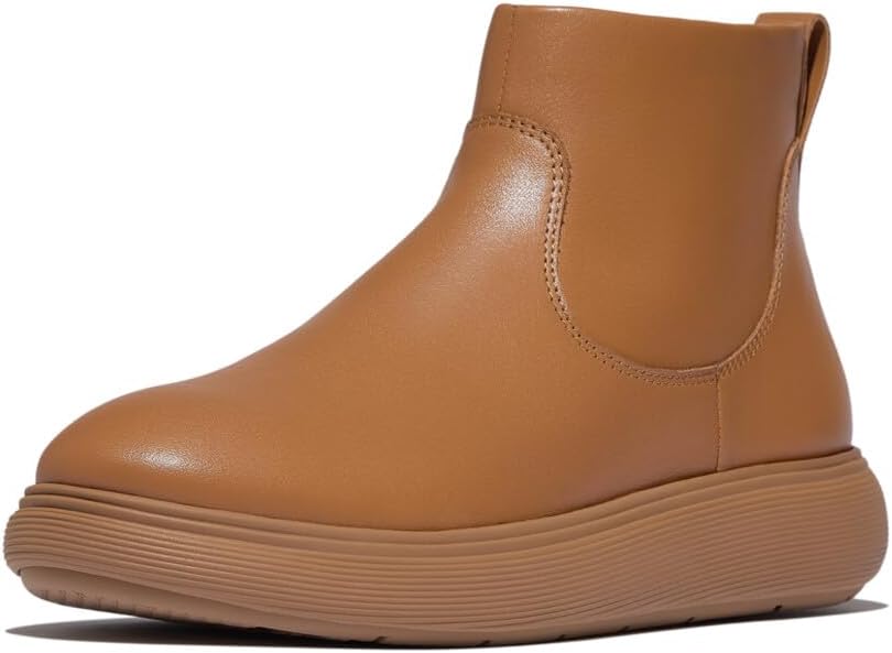 FitFlop womens Iq-comff Leather Zip Ankle Boots