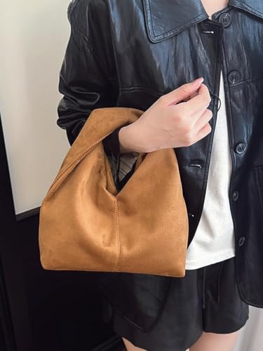 Bolso bandolera Slouchy Suede Crescent para mujer miniatura 2