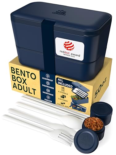 Image of Umami Bento Box Adult, Leakproof, All-in-1 Lunch Containers for Adults