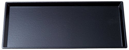 福井クラフト(Fukui Craft) 細長清流木目盆 尺1 34×19.5cm 黒SL ZA-441513