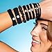 Gimme Beauty Fit Kit - Sample Pack with 5 Different Band Sizes - No-Snag, Gentle Ties for All Hair Types - Trendy Accessories for Thick or Thin Hair - Black