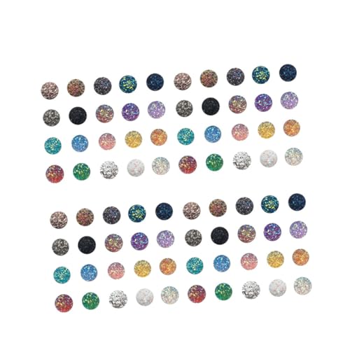 Strass ronds à dos plat PLAFOPE en résine brillante pour bijoux (100 pièces)