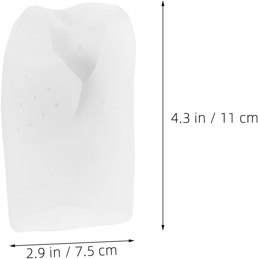 TEHAUX Invisible Height Increasing Silicone Heel Lift Pads 4pcs, Breathable Non-Slip 5.0cm Heightening Inserts for Men and Women, Reusable Shoe Cushions for Foot Pressure Relief