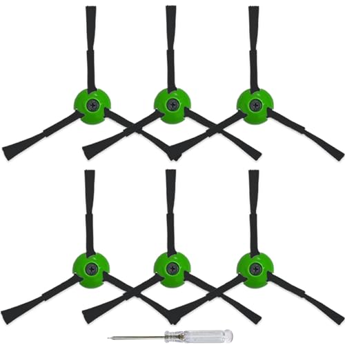6 Pack Replacement Side Brushes Compatible with iRobot Roomba i & j & e Series, Edge-Sweeping Brushes Accessories for i1+/i2+/i3+/i4+/i5+/i6+/i7+/i8+/j6+/j7+/j8+/e5/e6 Robot Vacuum