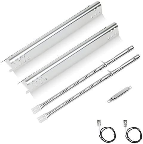 Grill Replacement Parts for Charbroil Performance 2 burner 463625217 463673517 463673519 463625219 300 Cabinet Liquid Propane, G470-5200-W1 Burner, G470-0004-W1 Heat Plate, Carryover Tubes, Igniters