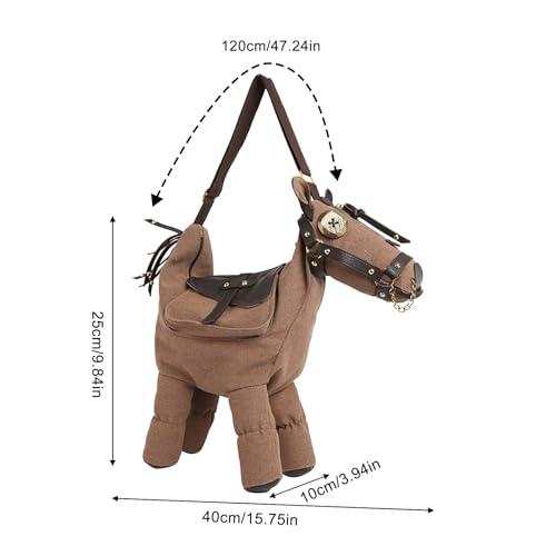 Bolso de hombro para mujer en forma de caballo para alegrar tus días de ocio 6