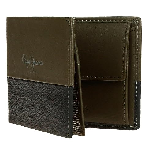 Pepe Jeans Unisex. 7833133 Carteira De Couro Dual Khaki Verde (Osfa), Casual, Pele - 5