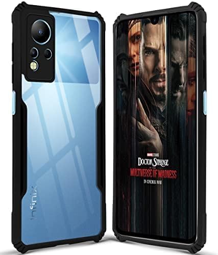 Image of Jkobi Back Cover Case for Infinix Note 12 (Shockproof with Polycarbonate Clear Panel | Professional Black)