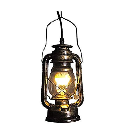 CLX Mini Retro Petroleumlampe, LED Petroleumlampe, Petroleumlampe Fensterdeko Oder Gartenlaterne, Mit Henkel,Bronze