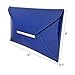 JNB Faux Patent Leather Envelope Candy Clutch Bag, Royal Blue Medium