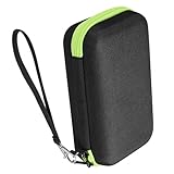 TOVINANNA Tragbare Stoßfeste Eva Aufbewahrungstasche für Kontaktlose Thermometer mit Trageband Schutzhülle Kompakt Grünem Reißverschluss Passend für Ohrthermometer