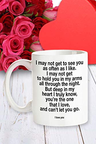 Long Distance Relationship Mug - I Love You Mug - For Him And For Her, Ldr Birthday Lovers Penpal Romantic Valentines Boyfriend Girlfriend Gf Bf Gifts Idea 11 Oz. Cup #TOP1