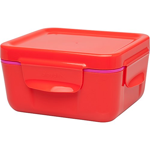 Image of Aladdin 33390 Insulated Lunch Box 0.47 Litre Plastic Food Storage Containers, Tomato Red