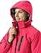 donhobo Damen Skijacke Winter Fleecejacke Wasserdichte Winddichte Warme Fleece Gefütterte Funktions Outdoor Wanderjacke Softshell Jacke mit Abnehmbarer Kapuze, Rose, XL