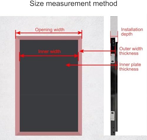 Paintable Large Plasterboard Access Panel, Concealed Inspection Door with Handle, 30x60cm Service Access Hole Cover for Walls, Ideal for Home Renovation and Repairs