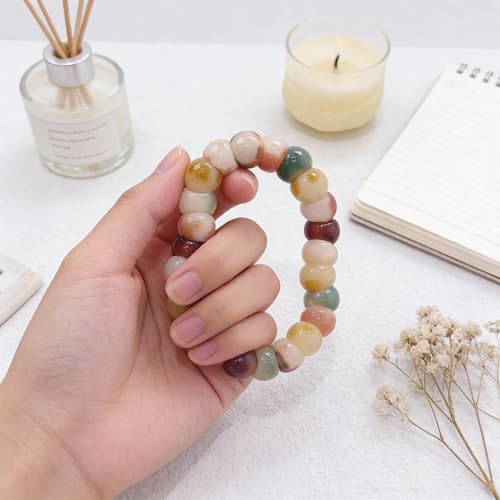 Image of MUDI Bracelet For Women, Bodhi Seed Beads Bracelets Fidget Healing Energy Protection Stretch to My Man Jewelry Gift