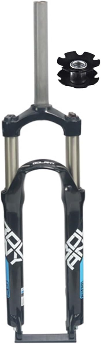 FukkeR 24 Inch Mountain Bikes Bicycles Front Fork 1 1/8 Inch Straight Steerer Mountain Bikes Suspension Forks Mechanical 100mm Travel Quick Release 9 * 100mm Disc Brake