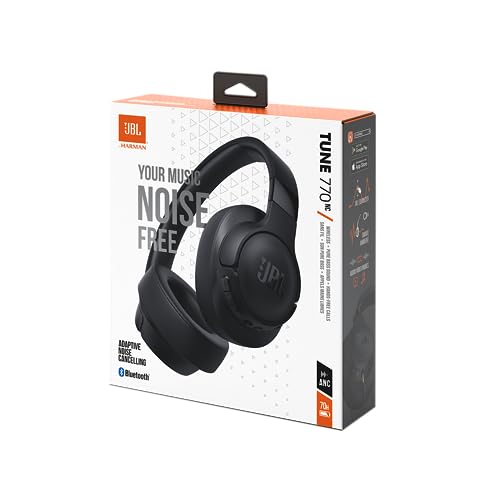 JBL Tune 770 NC – Kabellose Over-Ear-Kopfhörer mit adaptivem Noise-Cancelling und faltbarem Design… – Ansicht 5