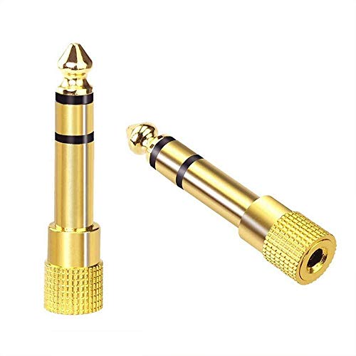 Adaptadores estéreo Jack 6.35mm a 3.5mm paquete x2 miniatura 2