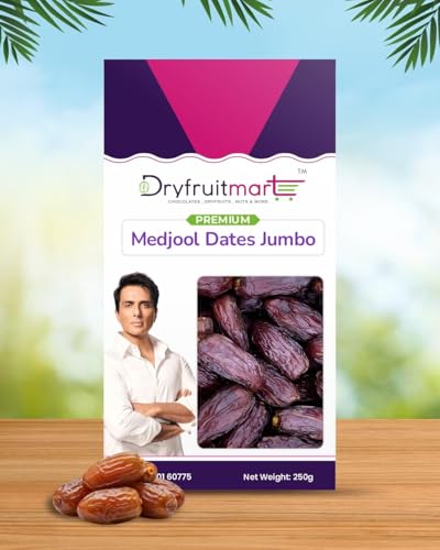 Image of Dryfruit Mart | Medjool Dates 250g | Naturally Sweet, High Fiber, Energy Boosting Healthy Snack.