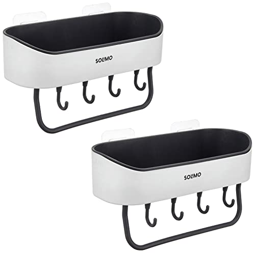 Amazon Brand - Solimo Plastic - Wall-Mounted, Sturdy, Rustproof, Durable Bathroom Shelf - Pack of 2 (B0BVQP9B7B) Amazon Price History, Amazon Price Tracker