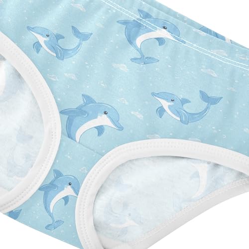 Girls Underwear Soft Cotton Dolphin Kids Panties in Sizes 2/3t, 4t, 5t, 6 and 84