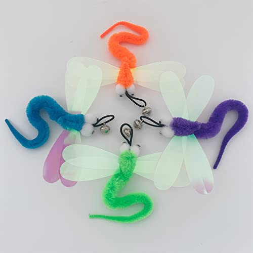 Cateness Cat Feather Toys Refills Cat Toy Wand Replacement, 10 Pcs Cat Feathers Worms Refills, Cat Replacement Feather Teaser Refills For Cat Wand #TOP5