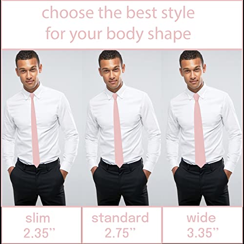 Image of Men's Oxford Matt Neckties Solid Color for Adults Tuxedo Classic Design, by Bow Tie Hosue
