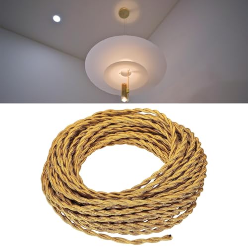 Image of CALANDIS Pendant Light Cord DIY Lighting Fixture Cable for Industrial Bedroom Kitchen Gold | Lighting Parts & Accessories | Lamps, Lighting & Ceiling Fans