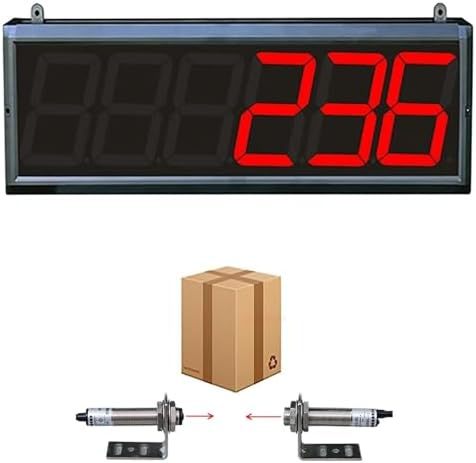Digital Counter with LED Display for High-Capacity Counting on Production Lines, Conveyor Belts, and Visitor Tracking,3inch