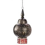 Gifts & Decor Mystic Moroccan Hanging Tealight Candle Lantern Lamp