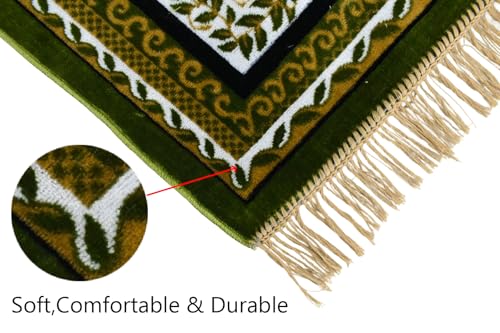 Image of Janamaz Prayer Mat - Turkey Soft Velvet Namaz Mat | Premium Aasan for Daily Salah, Janimaz Namaz, Comfortable & Durable Prayer Mat | 44x27 Inch, (02)