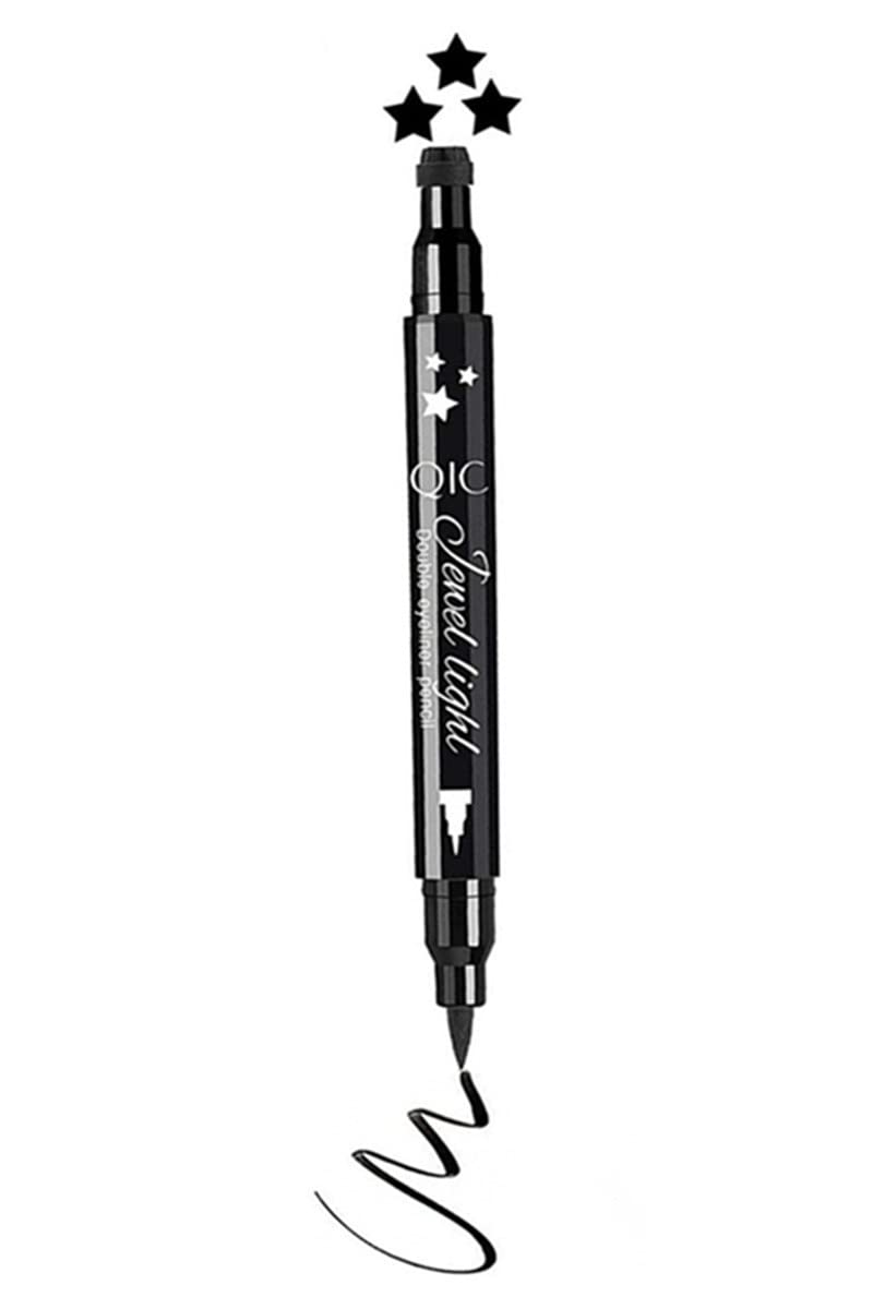Go Ho Black Liquid Eyeliner Stamp,Star Stamp Eyeliner