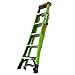 Little Giant Ladders, King Kombo 2.0 XT, Industrial, M6, 6 Ft. A Frame, 10 Ft. Extension, Fiberglass, Type 1AA, 375 lbs Weight Rating, (13936-071), Hi-viz Green