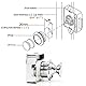 Hotiko Push Lock Button Latch Door Verriegelung Wohnmobil Möbelschloss für RV Camping Schrank Schublade Caravan Van Motorhome Yacht Ship Boat (ABS)-Silber-5 Stück