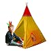 Happy Sun 705500651 Tenda Indiani Basic tenda per bambini, tenda gioco per bambini. Misure 100x100x135cm. Tenda pieghevole. Minimo ingombro in cameretta. Ideale come regalo bimbo. Colore giallo, unica