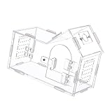 Gralara Reptile Feeding Box Breeding Cage Transparent Accessories Transport Container Critter Keeper for Frog Gecko