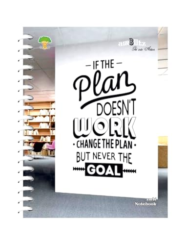 Image of amblitz Spiral Notebook | 18 X 24 CM | B5 Size | School /College Students's Choice for Note Making | 70 GSM Thick White Paper | Diary Size | Personal & Office Use | (160 Pages, RULED Notebook)
