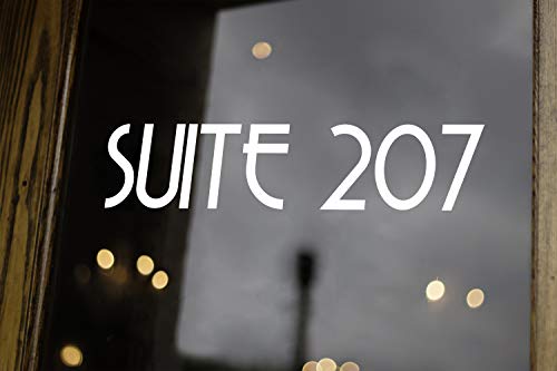 Cobalt - Modern Contemporary Mailbox Numbers - 4" Tall - Vinyl Sticker - Art Deco Name Home House Office Address - Copa - Die Cut Decal #TOP1