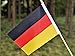 Ckexin 25Pack Small Germany Flag Handheld Mini German Flag on Stick 5x8 Inch