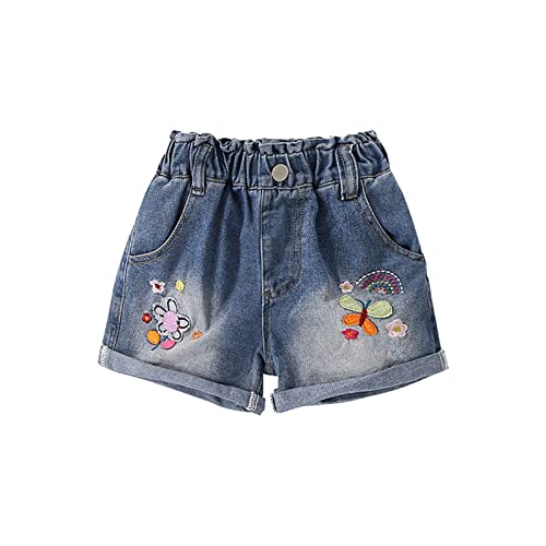 Shorts jeans infantis para bebês meninos meninas shorts jeans de cambraia shorts jeans com estampa d