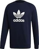 Ribbed crewneck adidas Trefoil Crew Sweatshirt, Hombre, Collegiate Navy, L