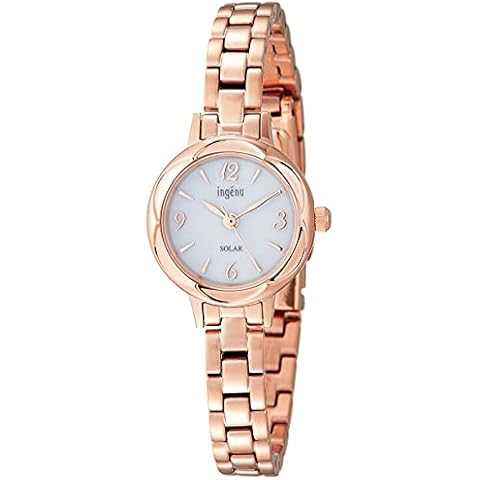 Seiko AHJD429 Women's Angele Flower Solar Wrist Watch, Pink Gold Cover
