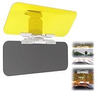 2 in 1 Sonnenblende Auto mit Blendabweiser, Verstellbares Tag und Nacht Anti-Blend Sonnenblende Auto für Sicheres Fahren und Filtern von UV-Strahlen Blendschutz Visierverlängerung