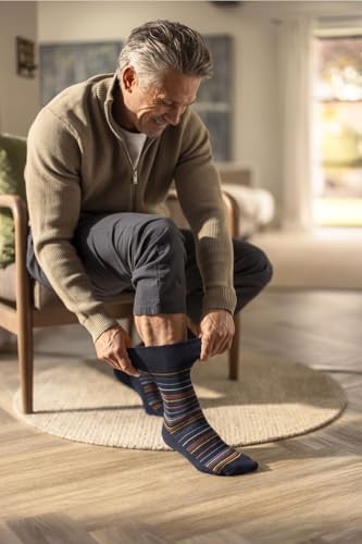 Gentle Grip Men's Somrh-mn Diabetic Socks (Pack of 6)