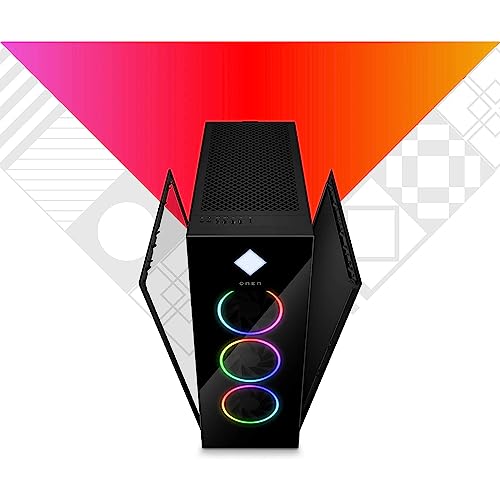 OMEN - Torre per computer da gioco 45L GT22 - CPU Intel Core i9-13900K da 24 core fino a 5,80 GHz, 128 GB DDR5 RAM, 4 TB NVMe SSD + 1 TB HDD, GeForce RTX 3070 8 GB GDDR6, Windows - PC Desktop - Immagine 8