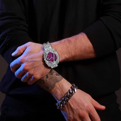 BARAMON Cool Watch for Men, Hip Hop Rock Punk Quartz Wristwatch — view 5