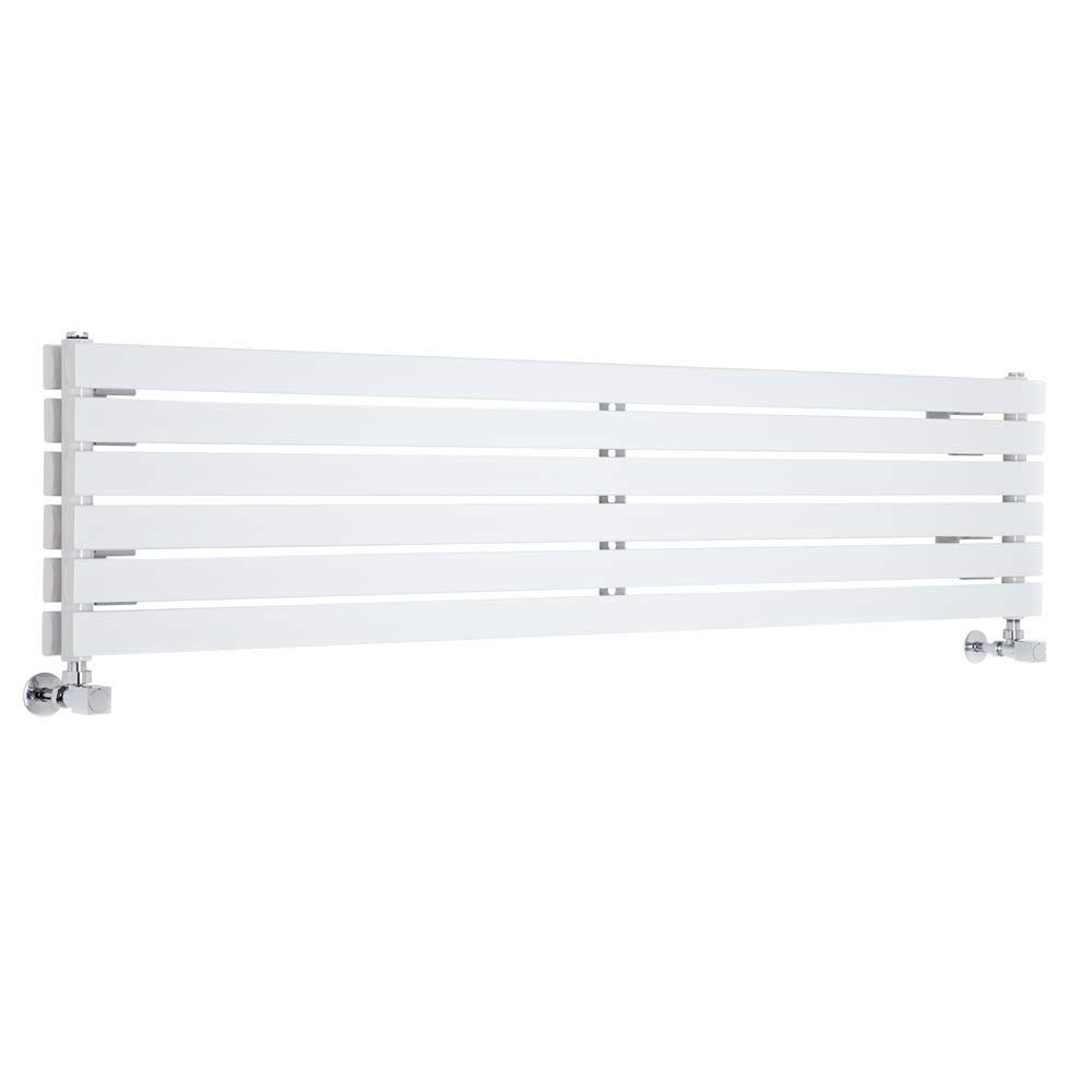 Milano White Capri Horizontal Double Flat Panel Radiator - 354Mm X 1780Mm