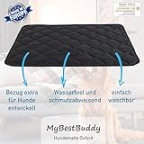 MyBestBuddy Hundematte Oxford wasserfest 70x50 cm S, Outdoor, schmutzabweisend und 40°C waschbar - Hundebett für kleine Hunde, 70 x 50 cm