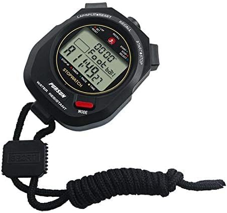 Professional Timer Stopwatch, Digital Sports Stopwatch with Countdown Timer, 2 * 100 Lap Memory, 0.001 Second Timing,Multi Functional Stopwatch for Swimming Running Football Training
